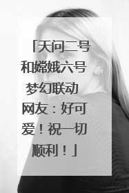 天问二号和嫦娥六号梦幻联动 网友：好可爱！祝一切顺利！