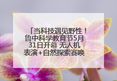 当科技遇见野性！鲁中科学教育节5月31日开幕 无人机表演+自然探索赛唤醒成长力量
