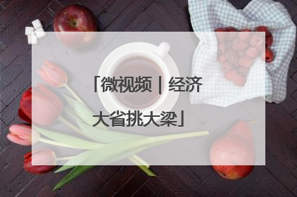 微视频｜经济大省挑大梁