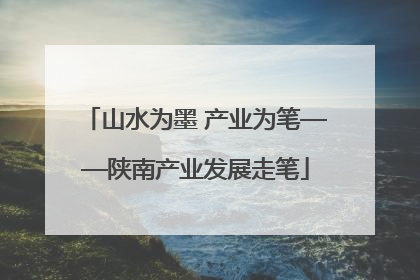 山水为墨 产业为笔——陕南产业发展走笔