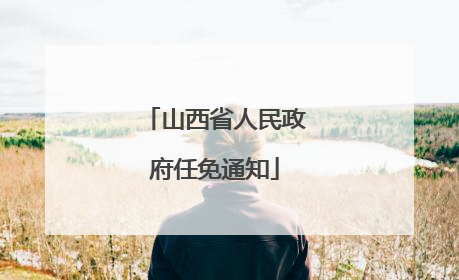 山西省人民政府任免通知