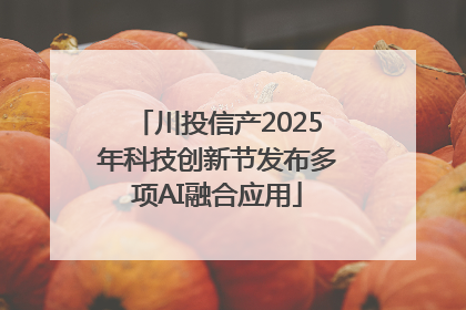 川投信产2025年科技创新节发布多项AI融合应用