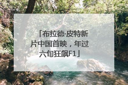 布拉德·皮特新片中国首映，年过六旬狂飙F1