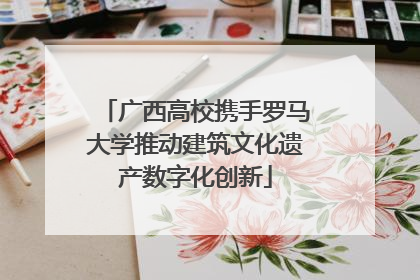 广西高校携手罗马大学推动建筑文化遗产数字化创新