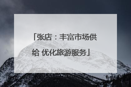 张店：丰富市场供给 优化旅游服务