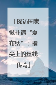 探访国家级非遗“夏布绣”：指尖上的丝线传奇