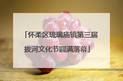 怀柔区琉璃庙镇第三届拔河文化节圆满落幕