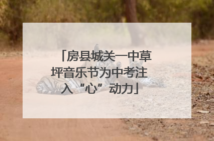 房县城关一中草坪音乐节为中考注入“心”动力