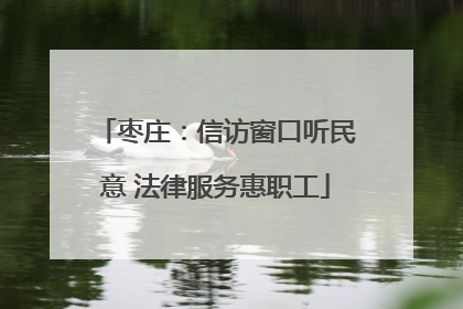 枣庄：信访窗口听民意 法律服务惠职工