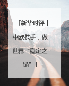 新华时评丨中欧携手，做世界“稳定之锚”