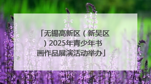 无锡高新区（新吴区）2025年青少年书画作品展演活动举办