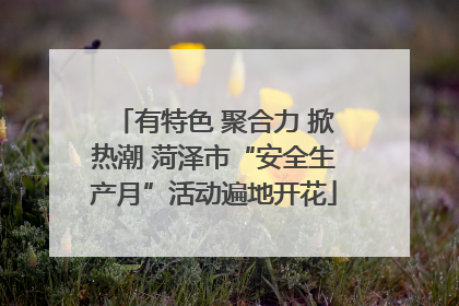 有特色 聚合力 掀热潮 菏泽市“安全生产月”活动遍地开花