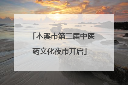 本溪市第二届中医药文化夜市开启