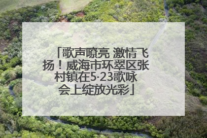 歌声嘹亮 激情飞扬！威海市环翠区张村镇在5·23歌咏会上绽放光彩