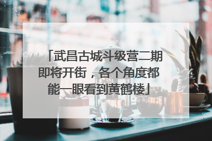 武昌古城斗级营二期即将开街，各个角度都能一眼看到黄鹤楼