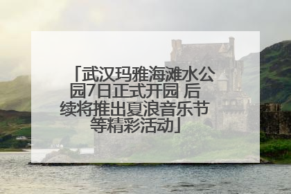 武汉玛雅海滩水公园7日正式开园 后续将推出夏浪音乐节等精彩活动
