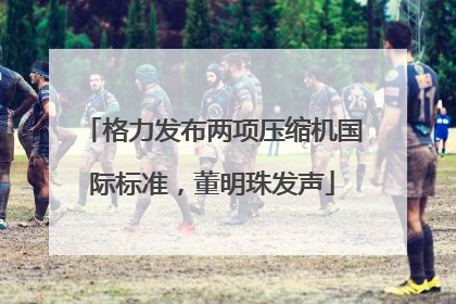 格力发布两项压缩机国际标准，董明珠发声