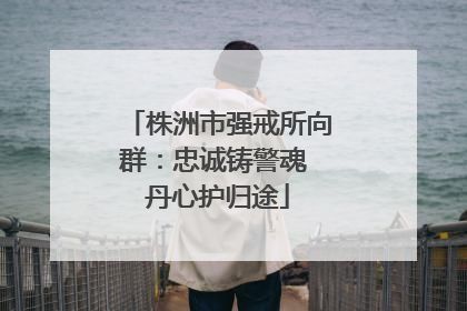 株洲市强戒所向群：忠诚铸警魂 丹心护归途