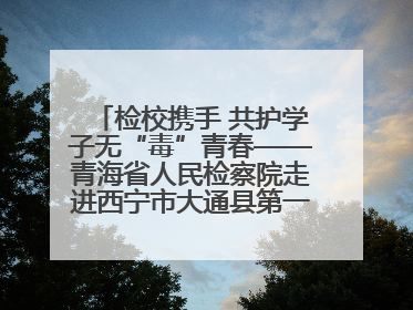 检校携手 共护学子无“毒”青春——青海省人民检察院走进西宁市大通县第一完全中学开展禁毒宣传侧记