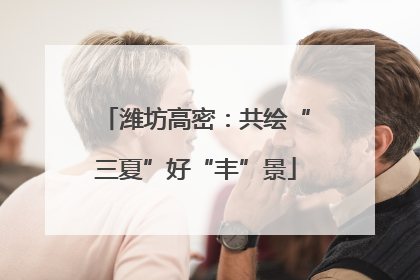 潍坊高密：共绘“三夏”好“丰”景