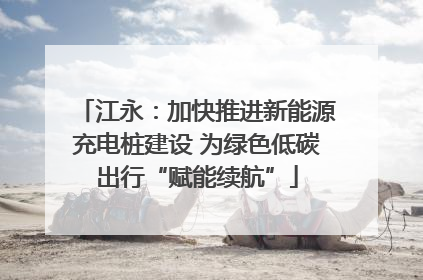 江永：加快推进新能源充电桩建设 为绿色低碳出行“赋能续航”