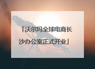 沃尔玛全球电商长沙办公室正式开业