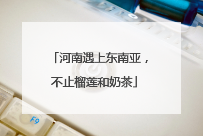 河南遇上东南亚，不止榴莲和奶茶