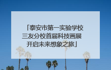 泰安市第一实验学校三友分校首届科技画展开启未来想象之旅
