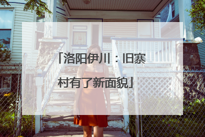 洛阳伊川：旧寨村有了新面貌