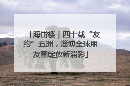 海岱楼｜四十载“友约”五洲，淄博全球朋友圈绽放新淄彩