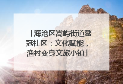 海沧区嵩屿街道鳌冠社区：文化赋能，渔村变身文旅小镇