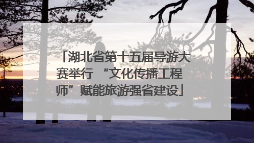 湖北省第十五届导游大赛举行 “文化传播工程师”赋能旅游强省建设