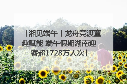 湘见端午丨龙舟竞渡童趣赋能 端午假期湖南迎客超1728万人次
