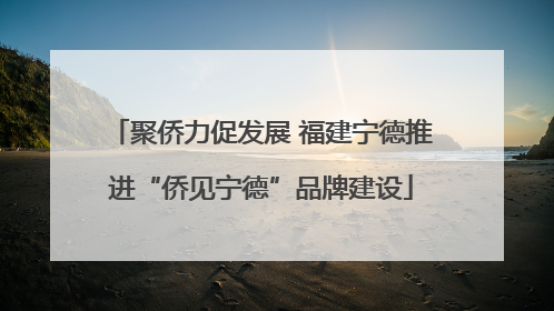 聚侨力促发展 福建宁德推进“侨见宁德”品牌建设