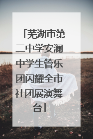 芜湖市第二中学安澜中学生管乐团闪耀全市社团展演舞台