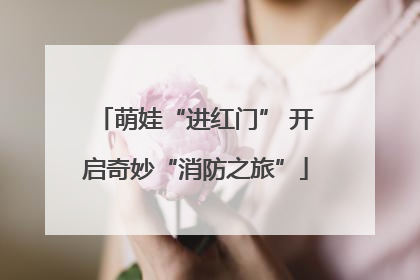 萌娃“进红门” 开启奇妙“消防之旅”