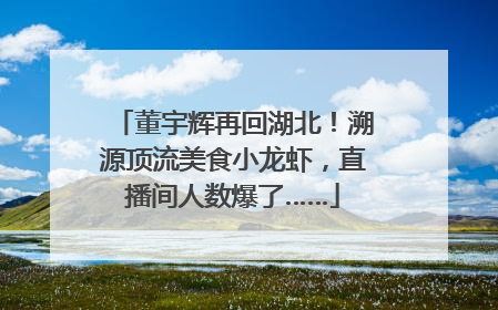 董宇辉再回湖北！溯源顶流美食小龙虾，直播间人数爆了……