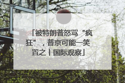 被特朗普怒骂“疯狂”，普京可能一笑置之丨国际观察