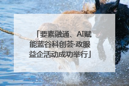 要素融通、AI赋能蓝谷科创荟·政服益企活动成功举行