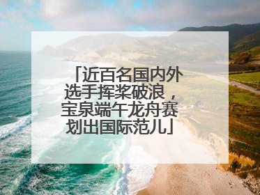 近百名国内外选手挥桨破浪，宝泉端午龙舟赛划出国际范儿