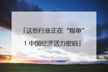 这些行业正在“爆单”！中国经济活力密码