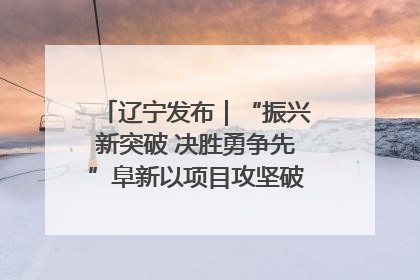 辽宁发布｜“振兴新突破 决胜勇争先”阜新以项目攻坚破解发展瓶颈 经济发展实现良好开局