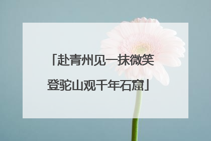 赴青州见一抹微笑 登驼山观千年石窟
