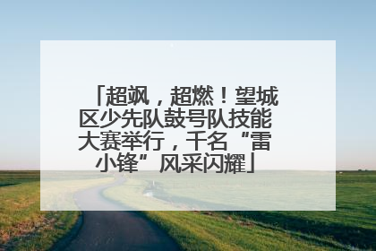 超飒，超燃！望城区少先队鼓号队技能大赛举行，千名“雷小锋”风采闪耀