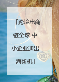 跨境电商链全球 中小企业迎出海新机