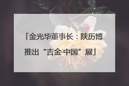 金光华董事长：陕历博推出“吉金·中国”展