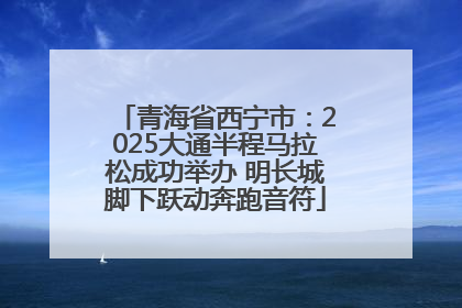 青海省西宁市：2025大通半程马拉松成功举办 明长城脚下跃动奔跑音符