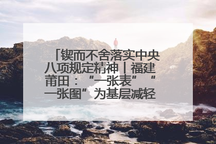 锲而不舍落实中央八项规定精神丨福建莆田：“一张表”“一张图”为基层减轻“数字负担”