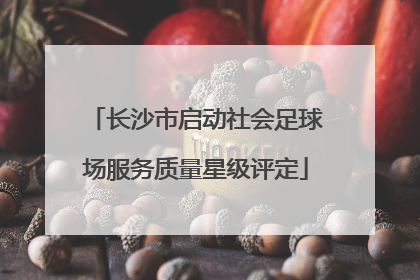 长沙市启动社会足球场服务质量星级评定