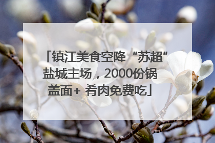 镇江美食空降“苏超”盐城主场，2000份锅盖面+ 肴肉免费吃